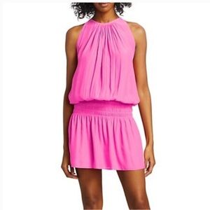 Ramy Brook Paris sleeveless mini dress in hot Pink small